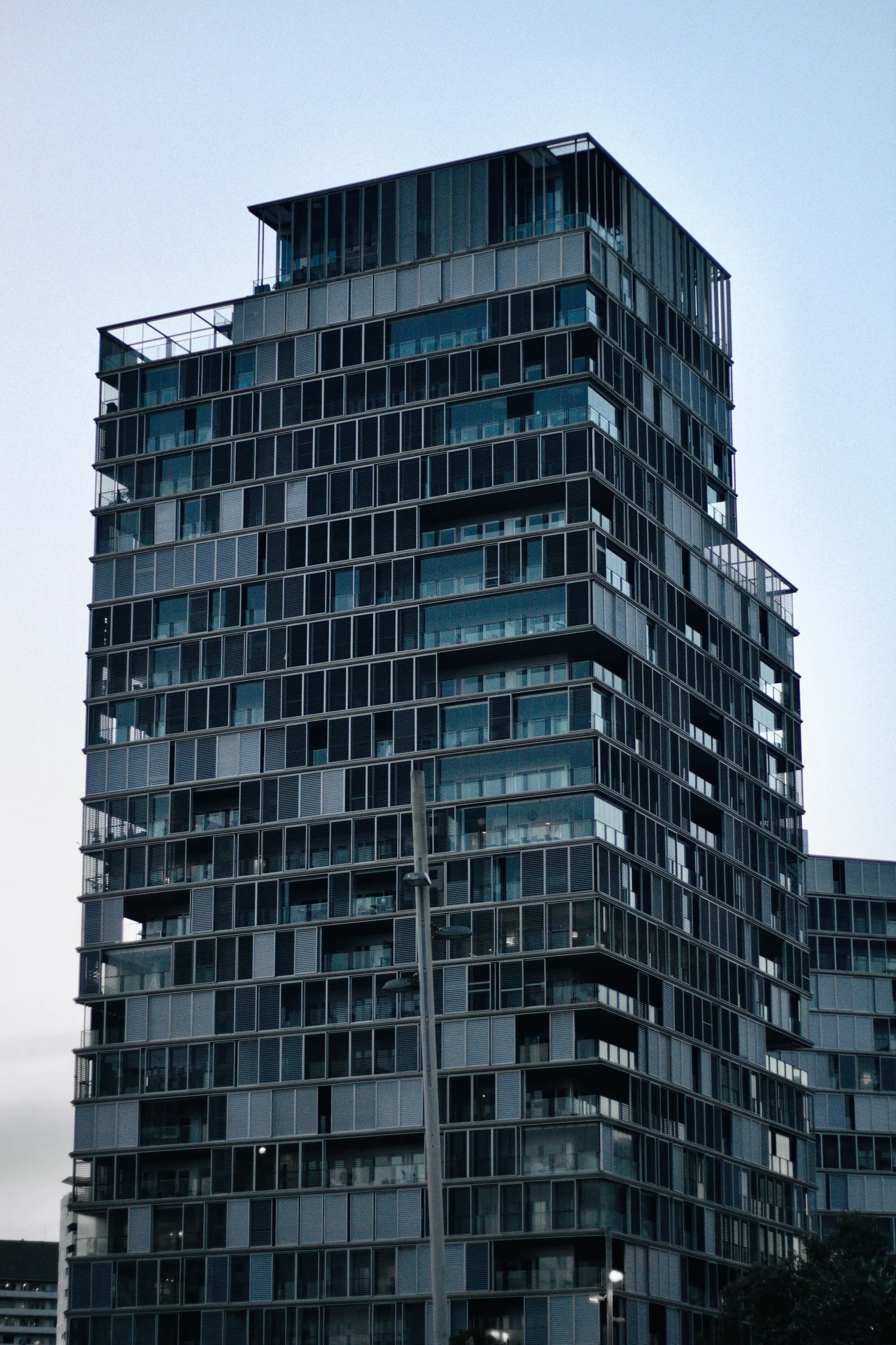 Fachada de un edificio contemporáneo
